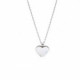 Cuore crystal necklace in silver image