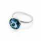 Basic aquamarine aquamarine ring in silver image