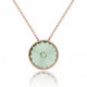 Basic chrysolite chrysolite necklace in rose gold plating in gold plating image