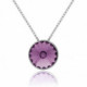 Basic light amethyst necklace in silver image