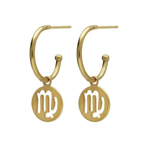 Astra gold-plated Virgo earrings
