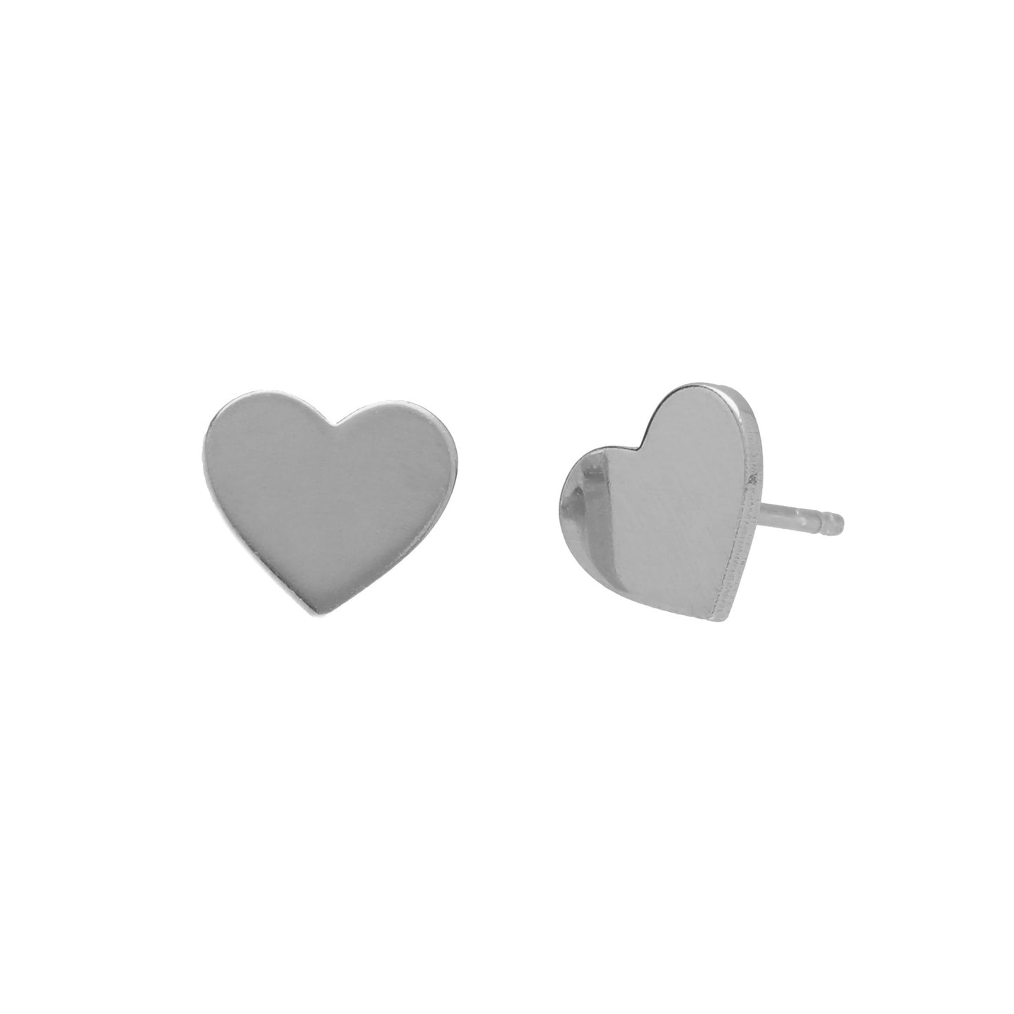 Sterling Silver Stud earrings heart from Sincerely