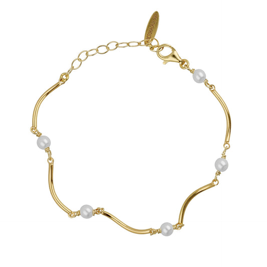 Sterling Silver Bracelet pearl from Milan