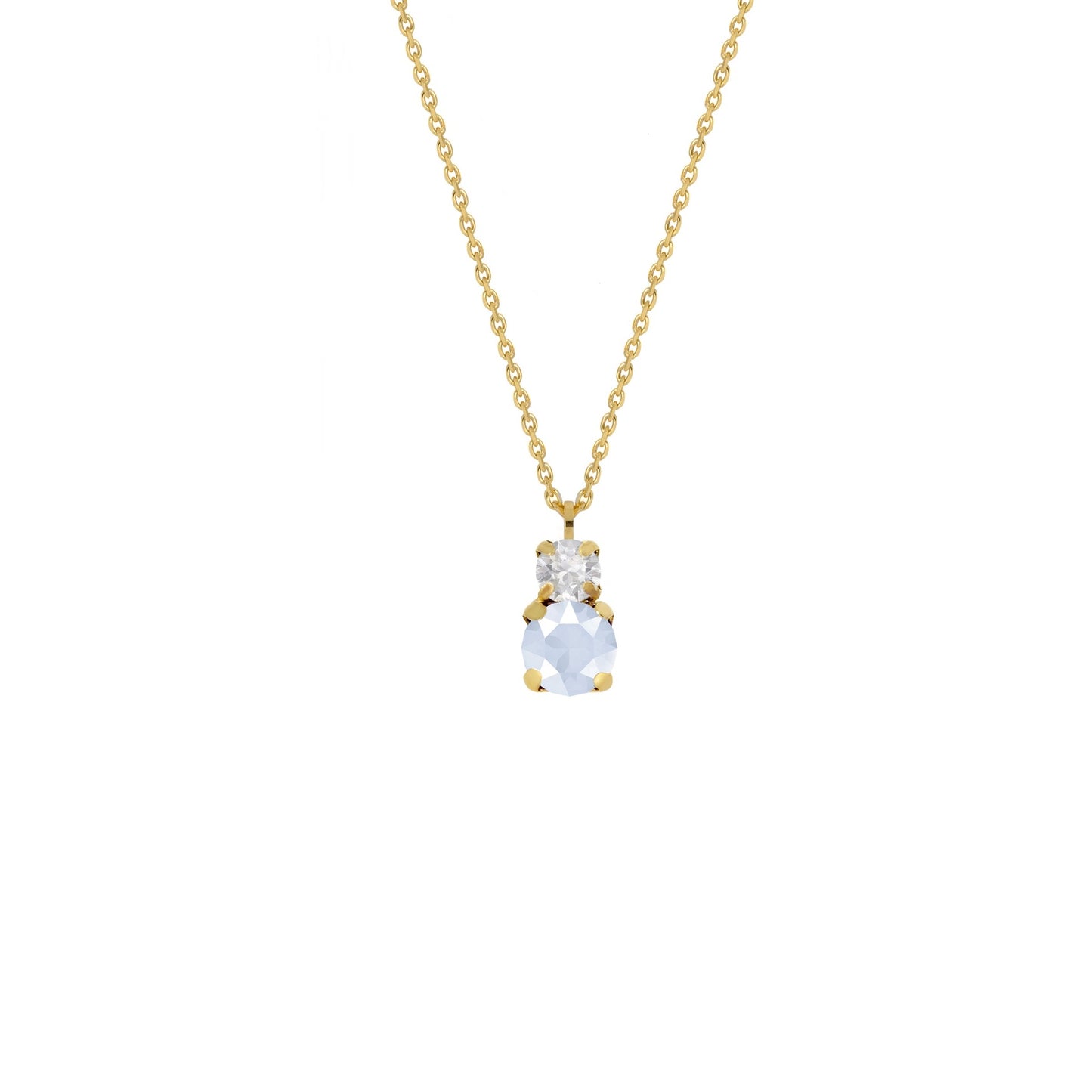 Gold plated Sterling Silver Short necklace crystal from Jasmine