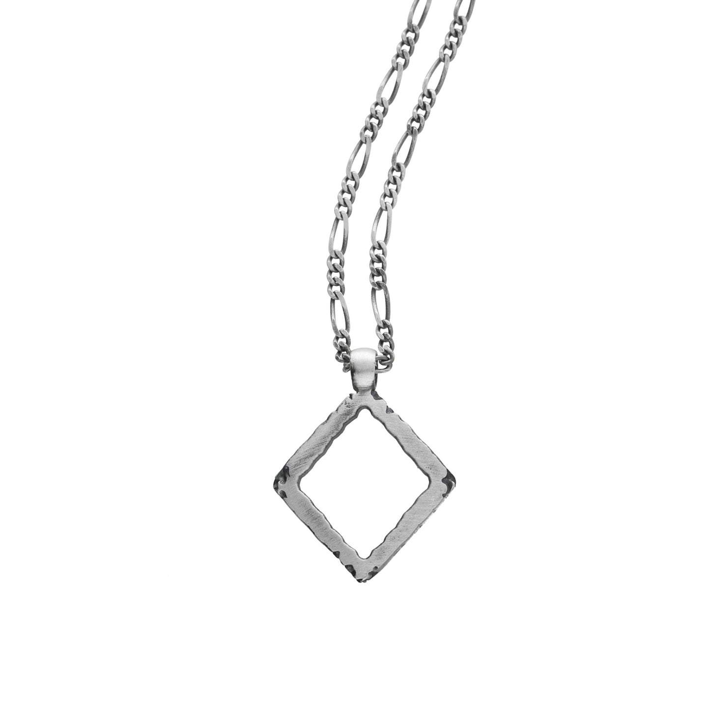 Rhodium Plated Sterling Silver Long necklace luck from Ares