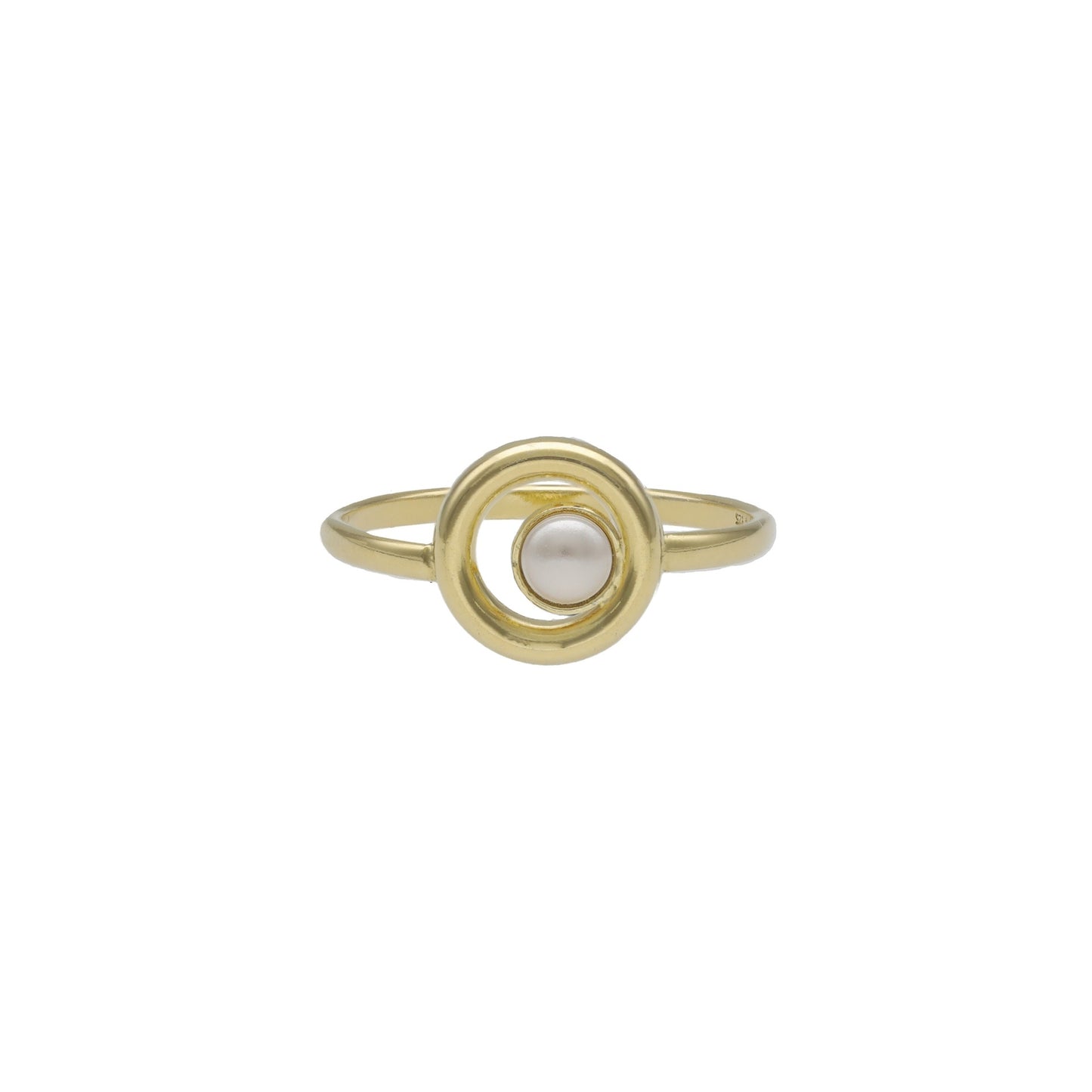 Sterling Silver Ring pearl from Perlite