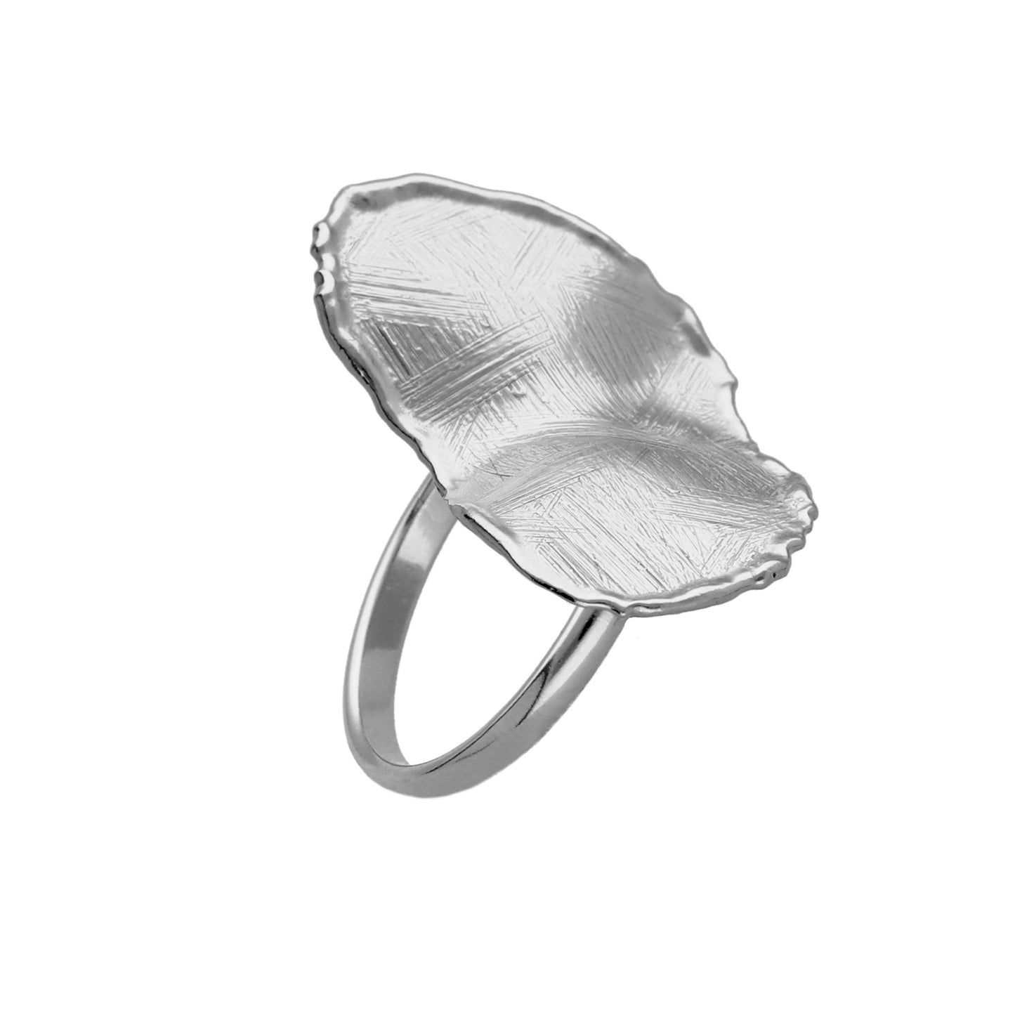 Anillo ajustable oval en Plata de New York