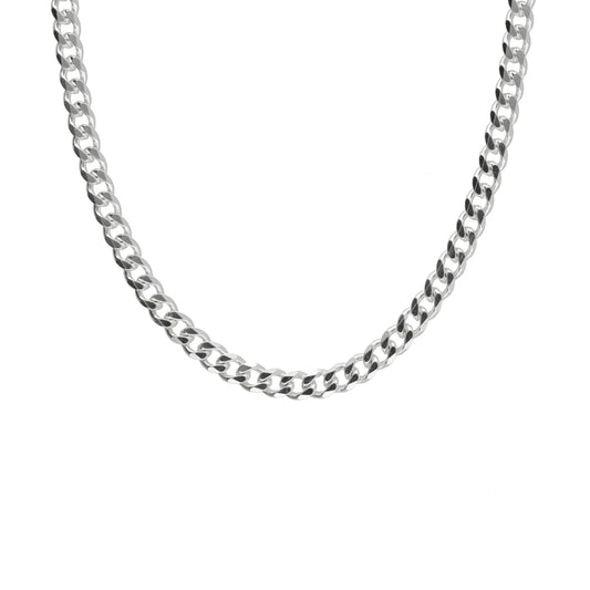 Rhodium Plated Sterling Silver Chain from Etno