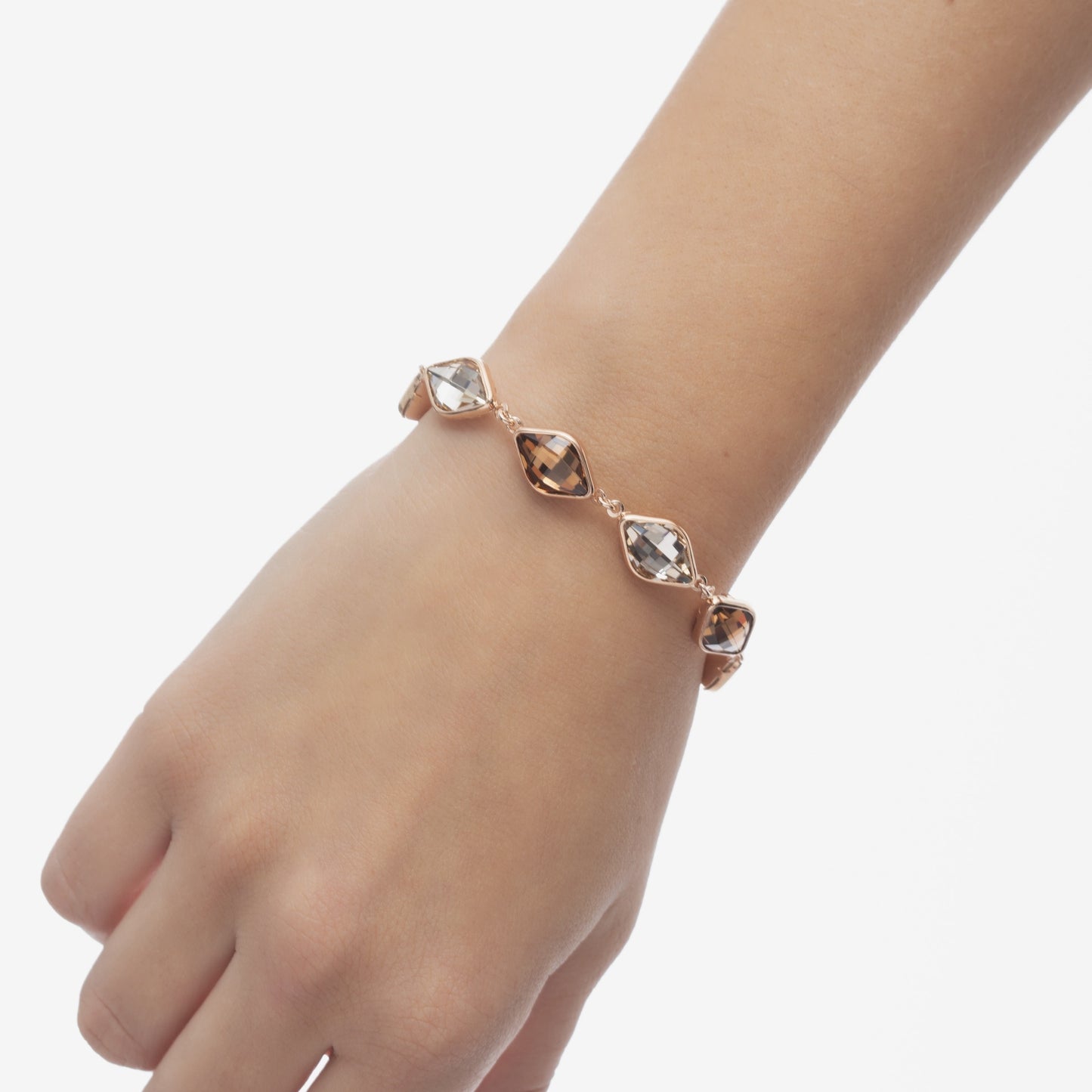 Rose Gold plated Sterling Silver Bracelet crystal from Classic