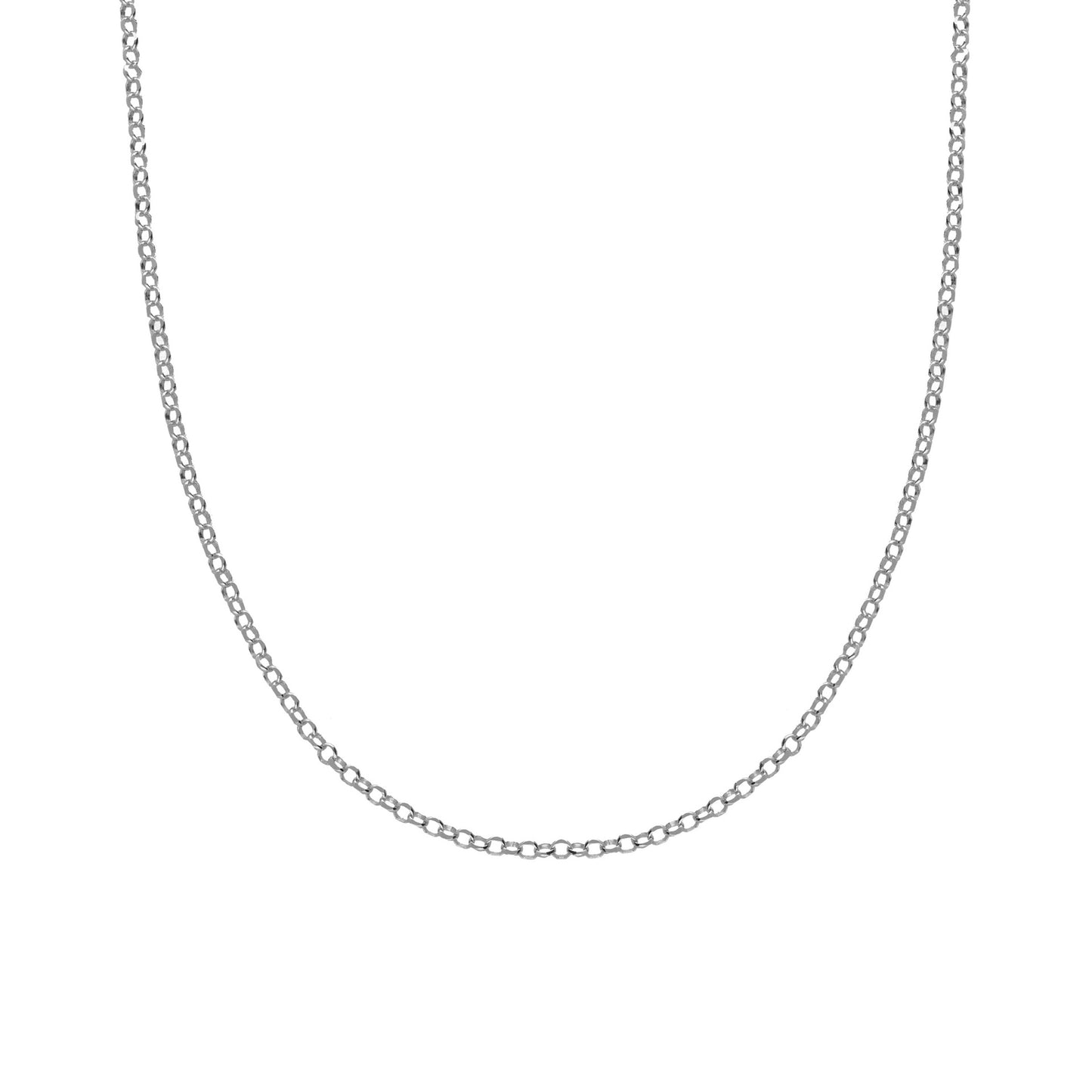 Rhodium Plated Sterling Silver Chain