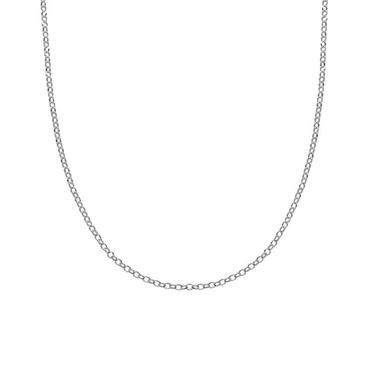 Rhodium Plated Sterling Silver Chain