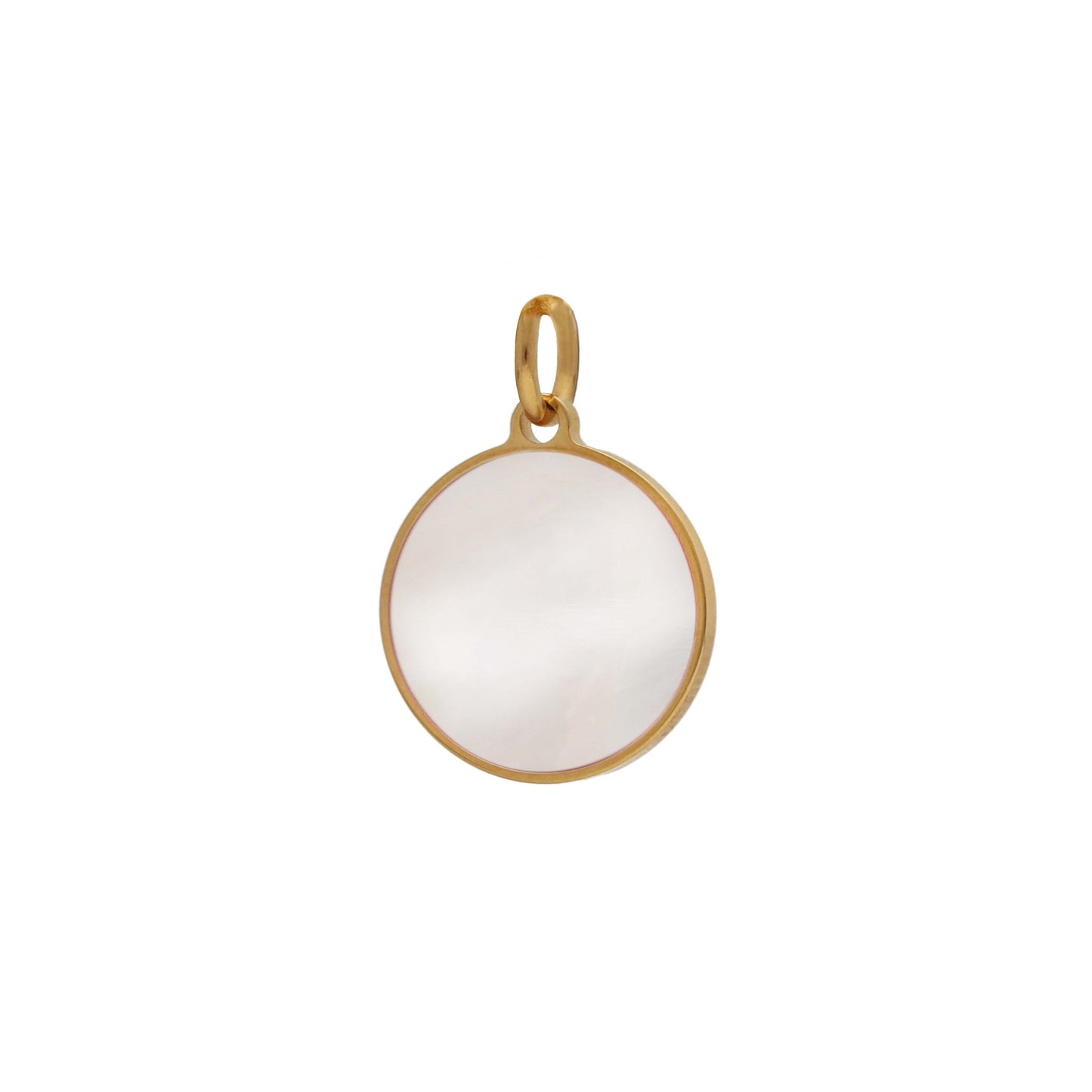 Gold plated Sterling Silver Earring Charm mother of pearl from Astra