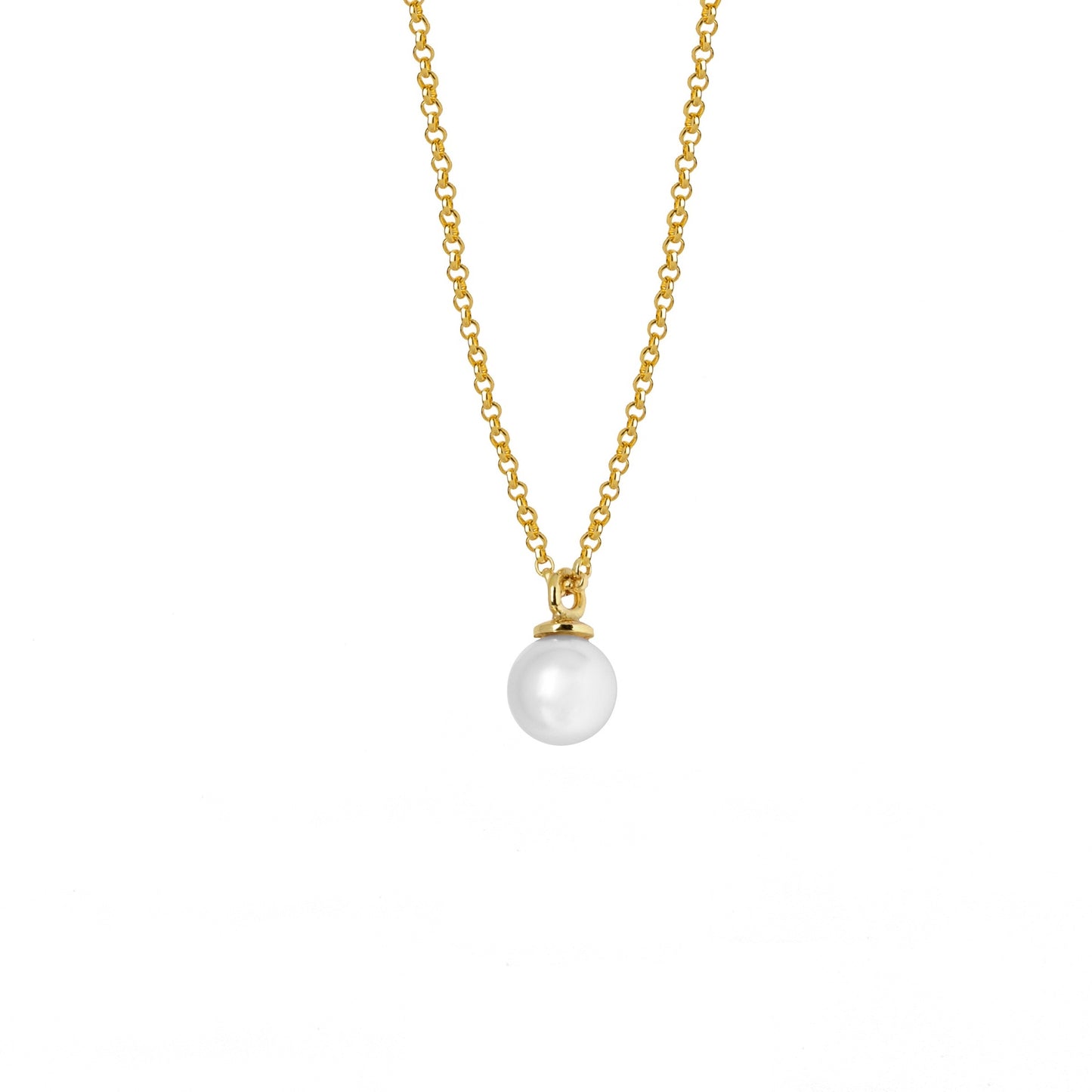 Sterling Silver Short necklace pearl from Je T´Aime