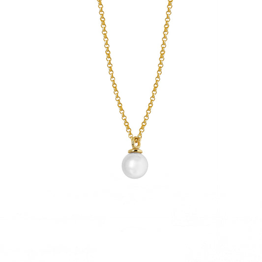 Sterling Silver Short necklace pearl from Je T´Aime