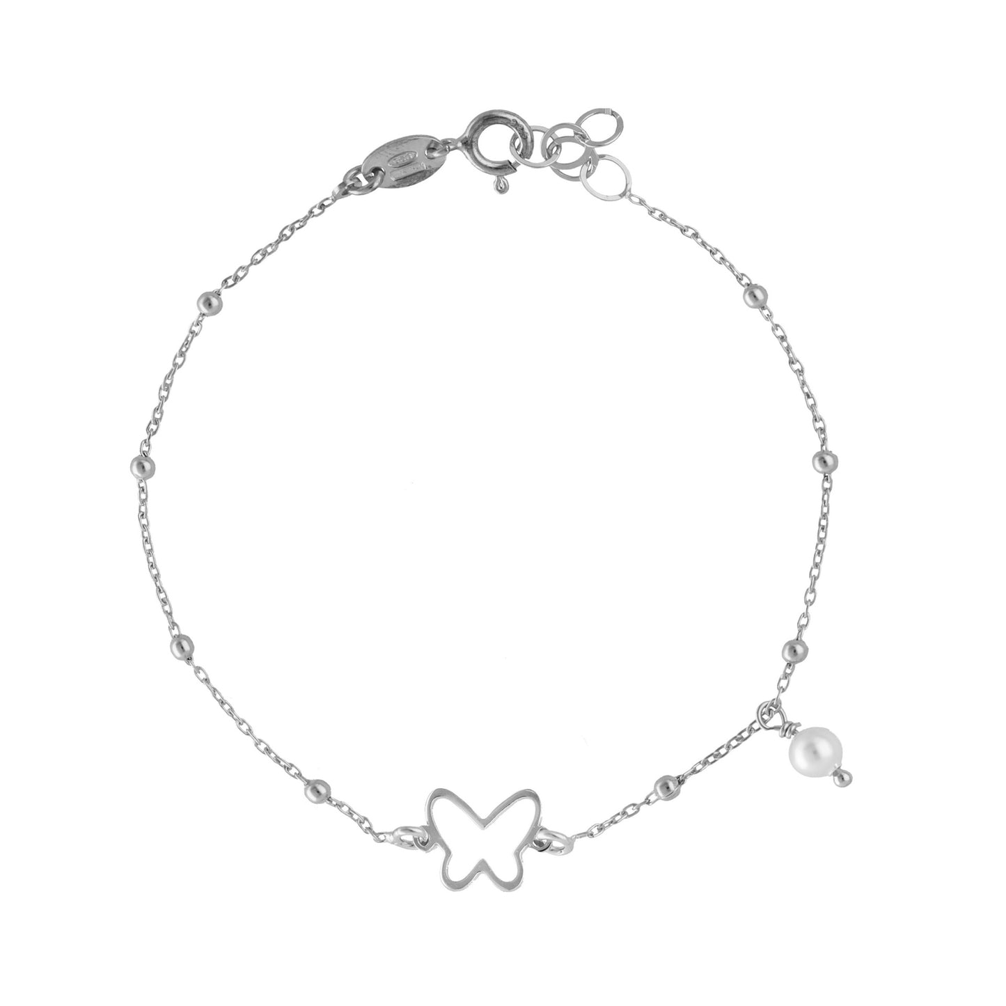 Sterling Silver Bracelet butterfly crystal from Soulmate