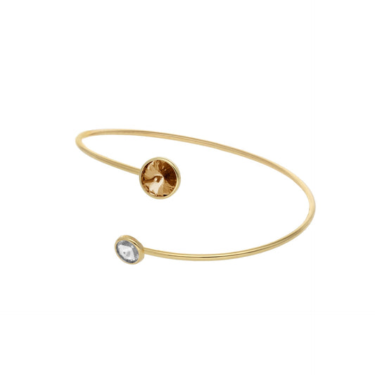 Gold plated Sterling Silver Bracelet crystal from Basic