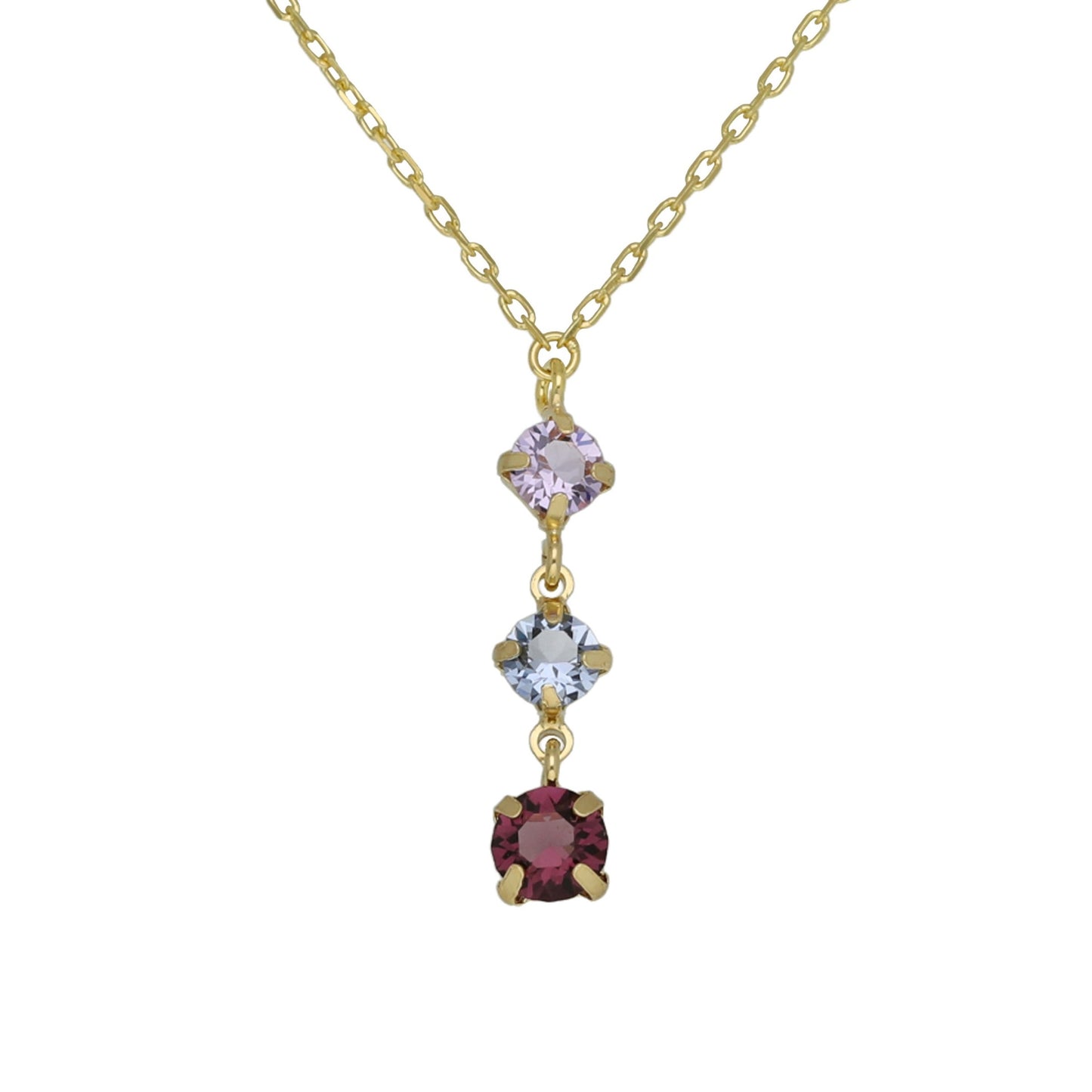 Sterling Silver Short necklace multicolor crystal from Velvet