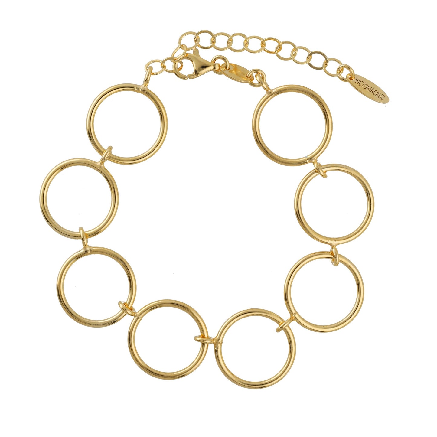 Gold plated Sterling Silver Bracelet circle from Odele