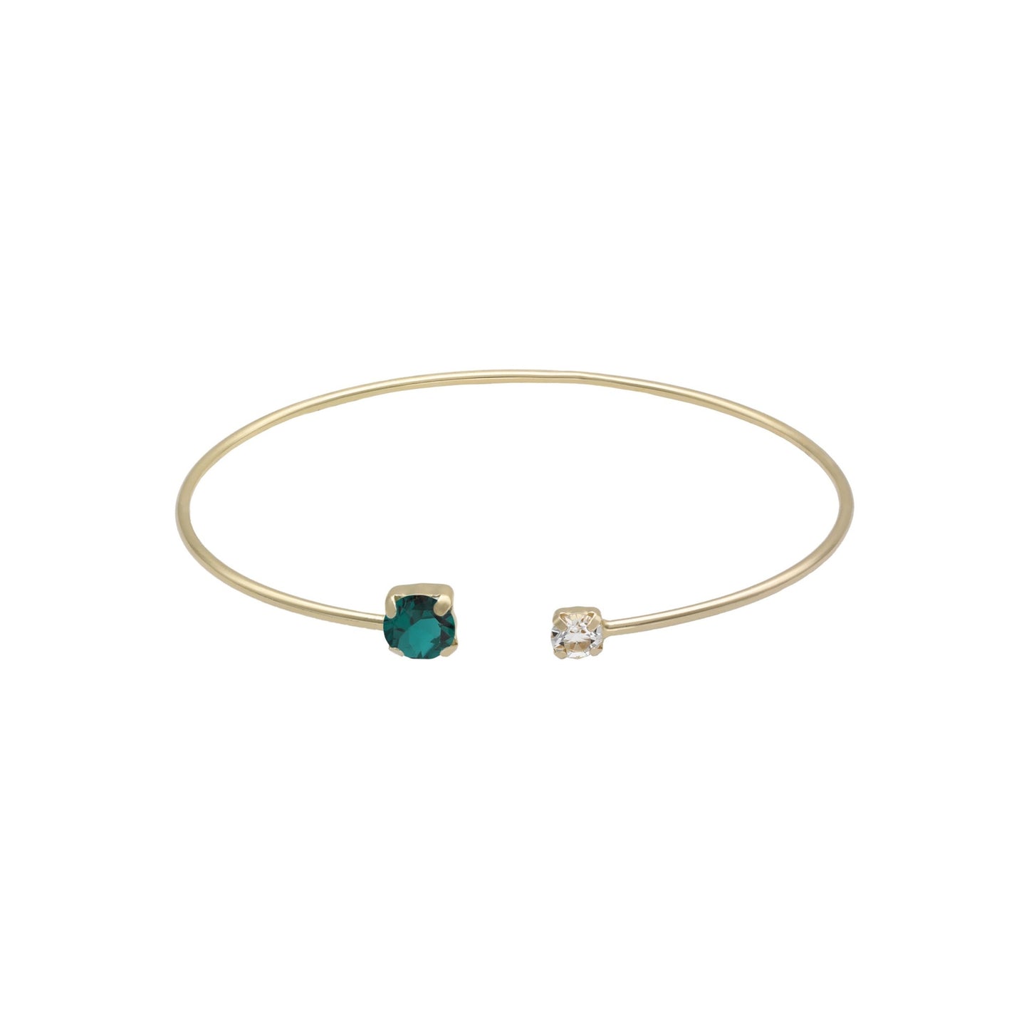 Gold plated Sterling Silver Bracelet crystal from Jasmine