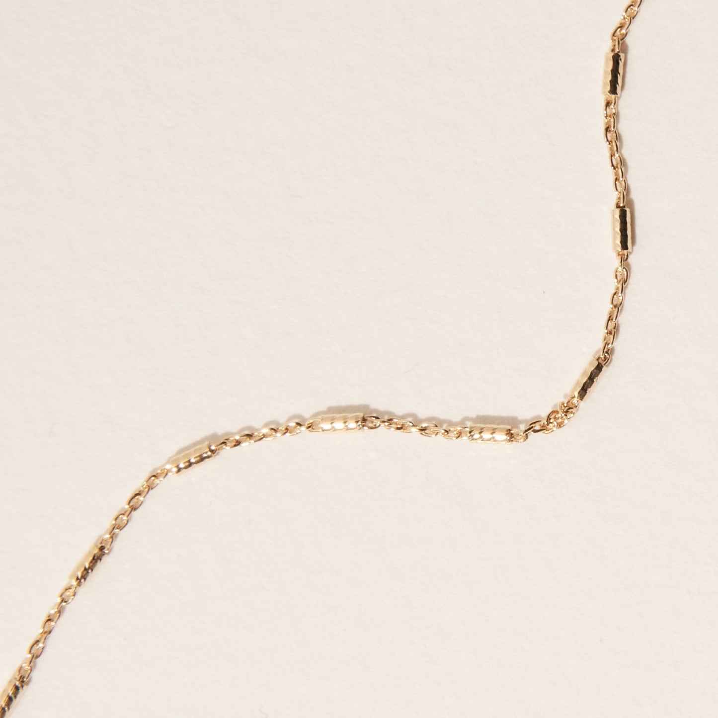 Gold plated Sterling Silver Tube Chain