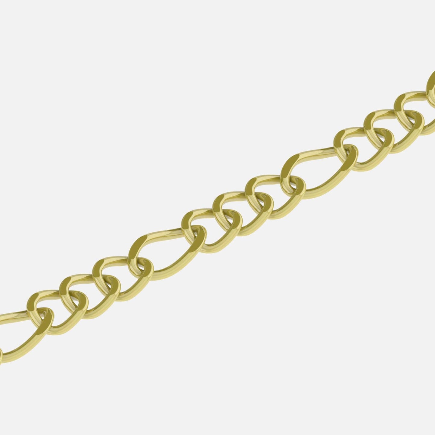 Gold plated Sterling Silver Figaro Chain