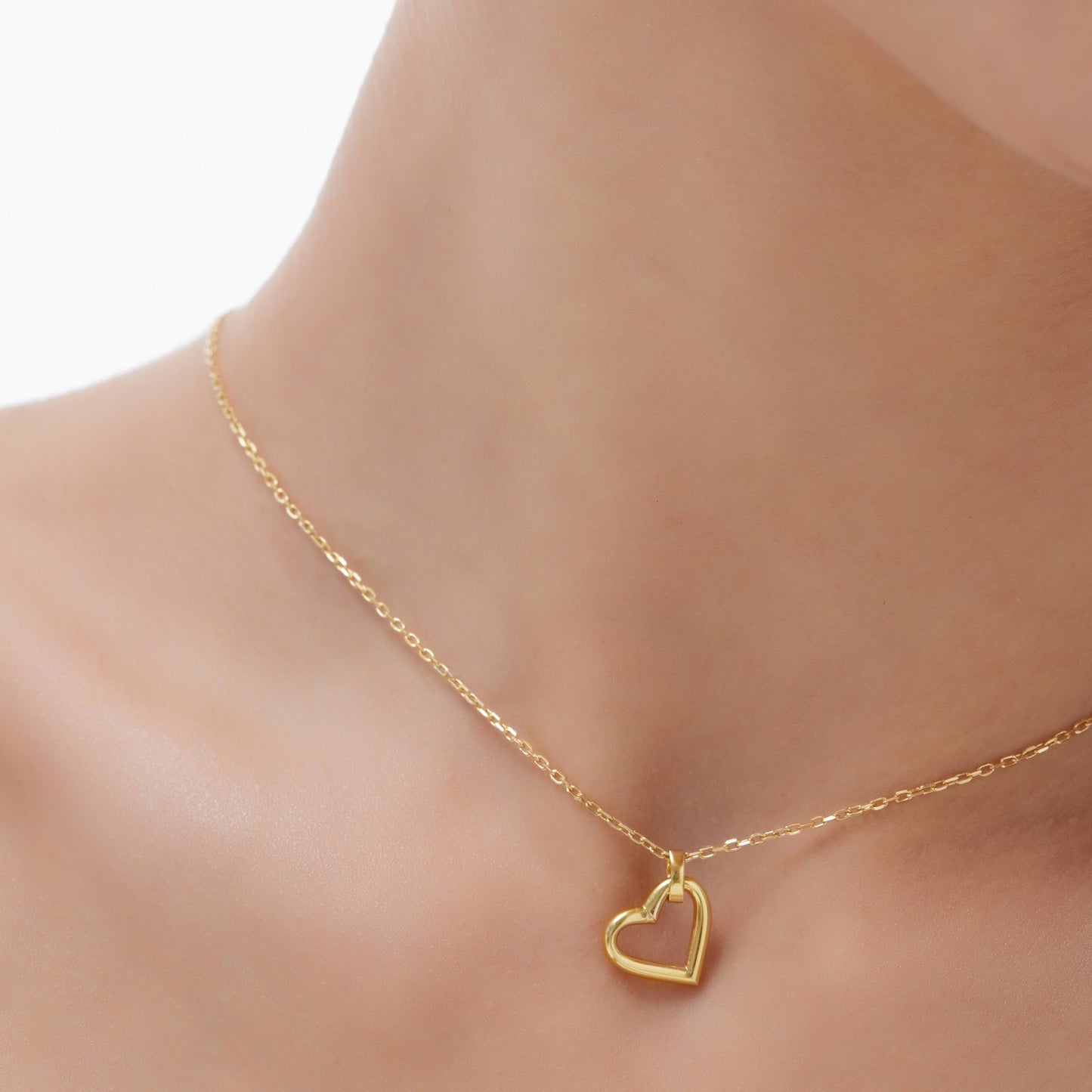 Sterling Silver Short necklace heart from Sincerely