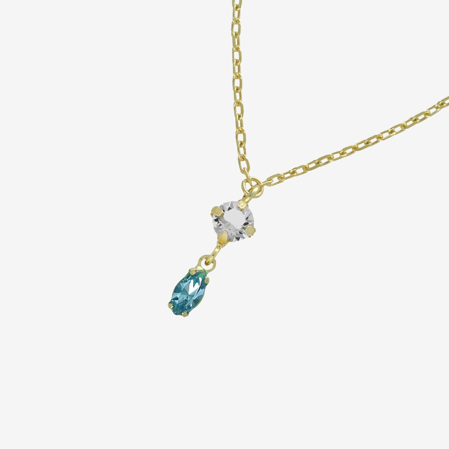 Gold plated Sterling Silver Short necklace crystal from Maisie