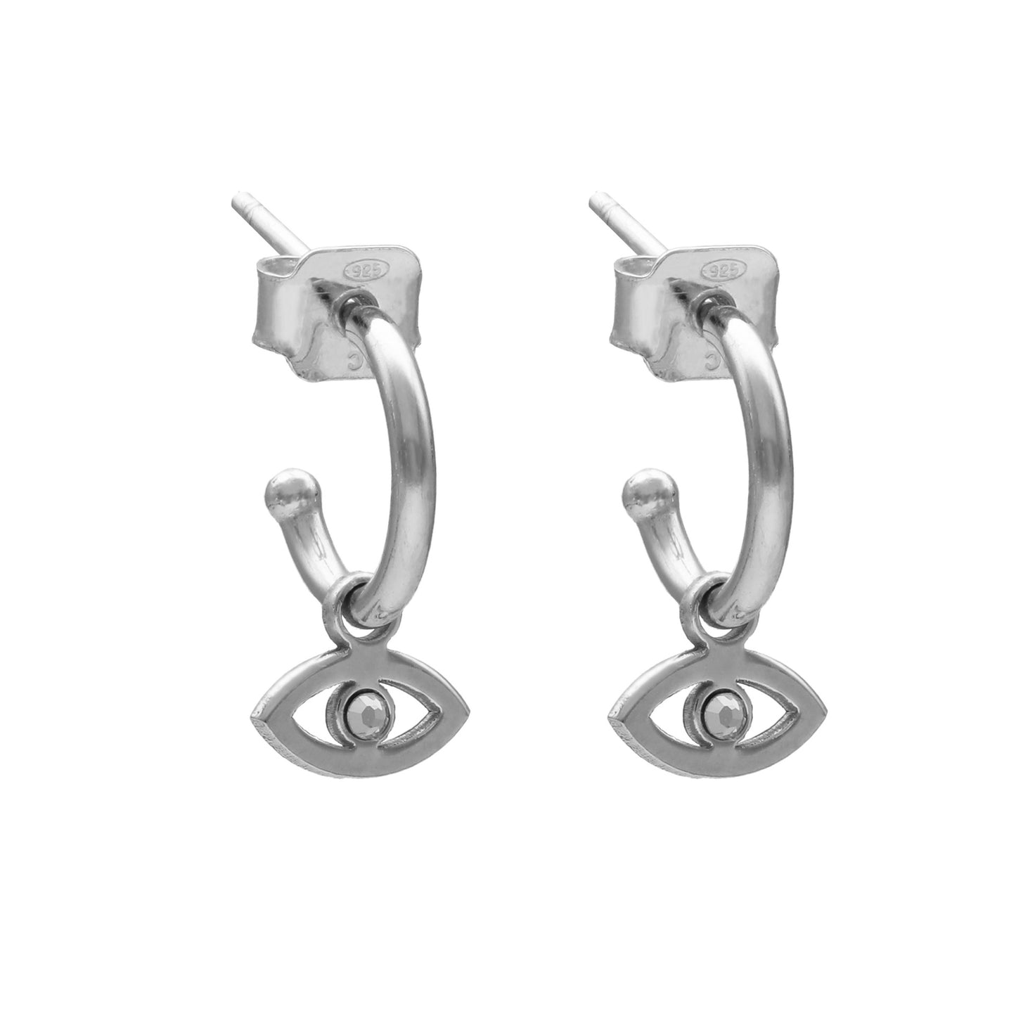 Sterling Silver Hoop earrings eye