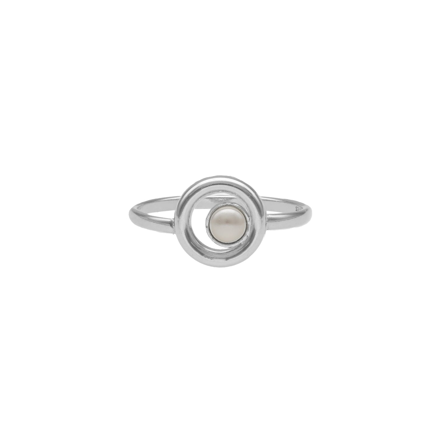 Sterling Silver Ring pearl from Perlite