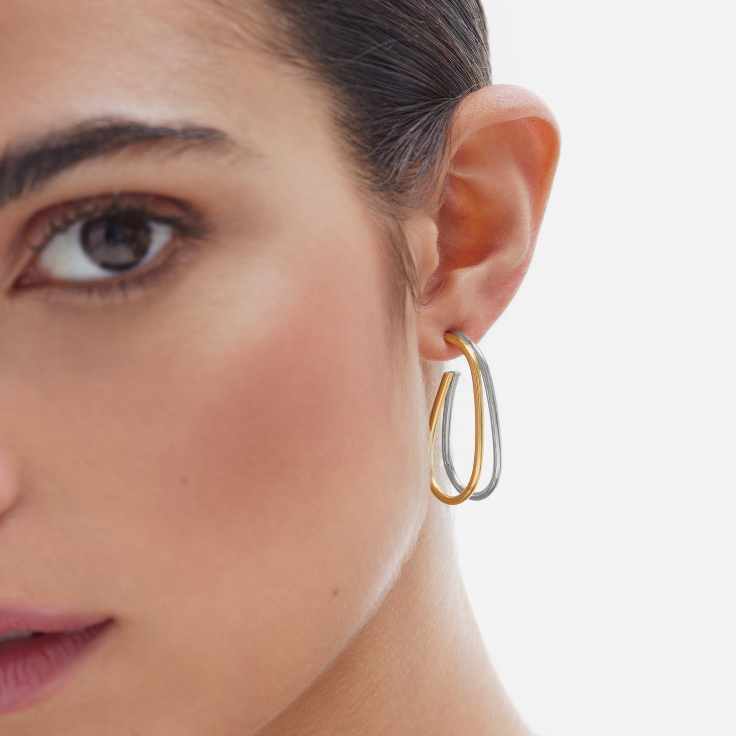 Sterling Silver Hoop earrings drop from Copenhagen