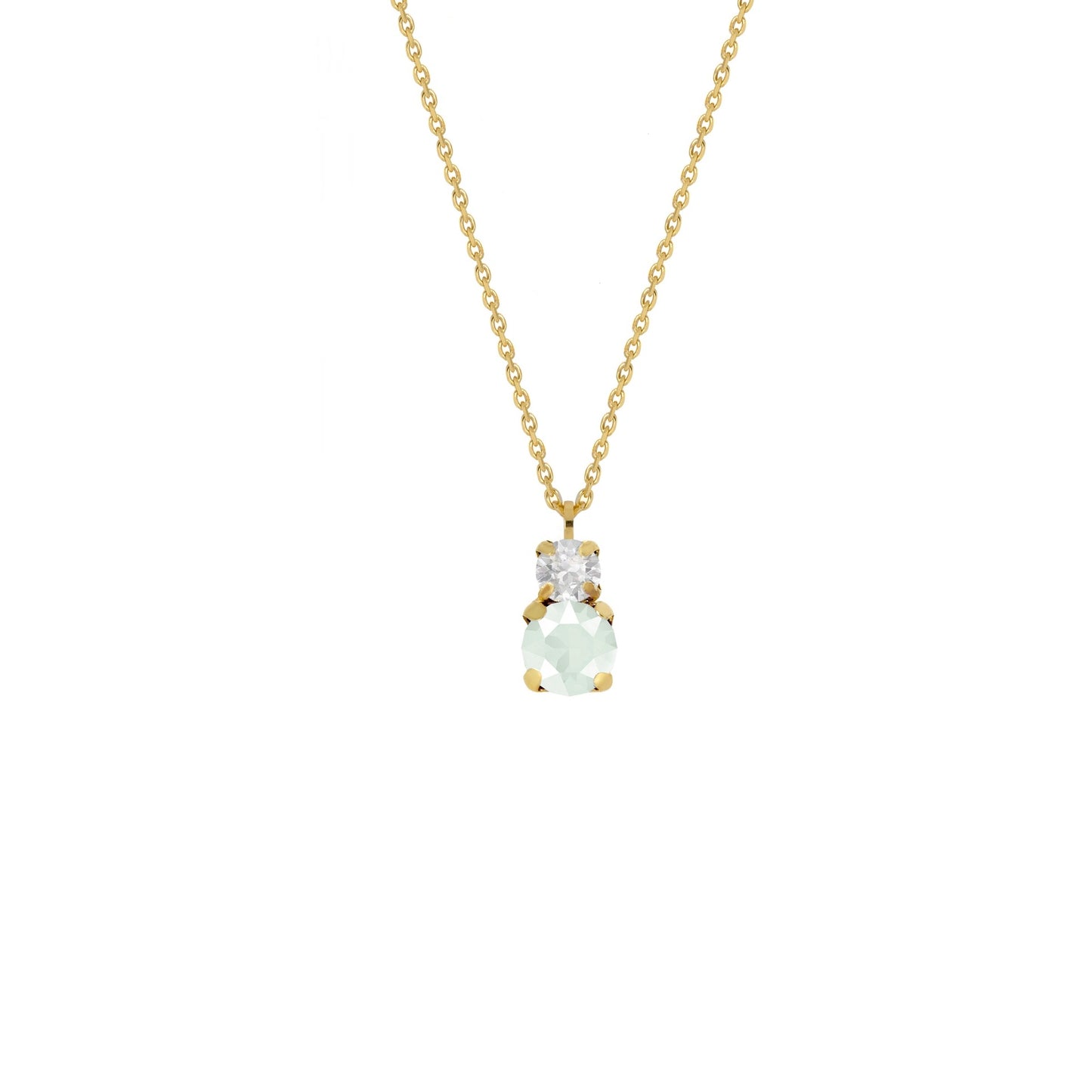 Gold plated Sterling Silver Short necklace crystal from Jasmine