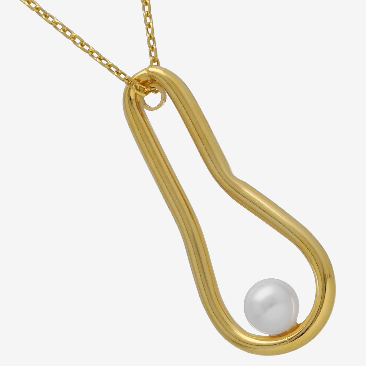 Sterling Silver Short necklace pearl from Milan