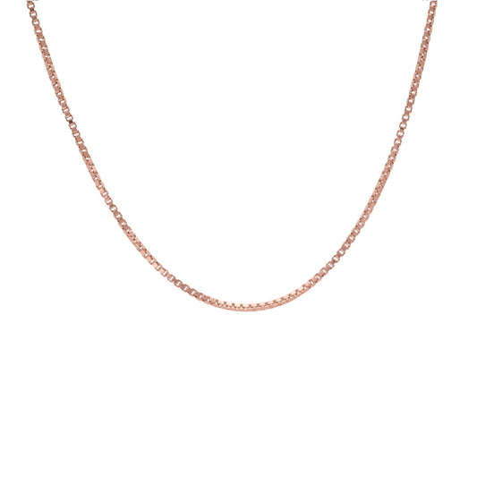 Rose Gold plated Sterling Silver Venice Chain