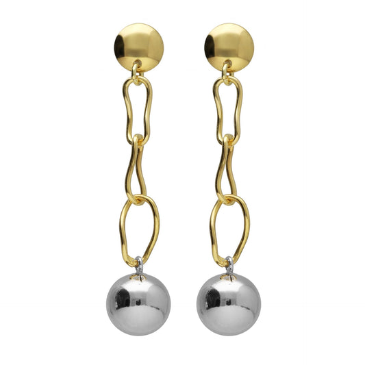 Sterling Silver Long earrings sphere from Copenhagen