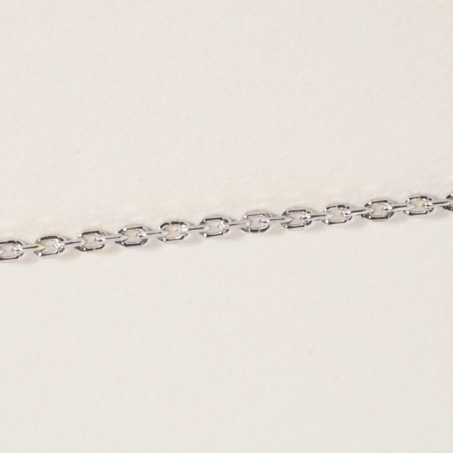 Rhodium Plated Sterling Silver Diamond Chain