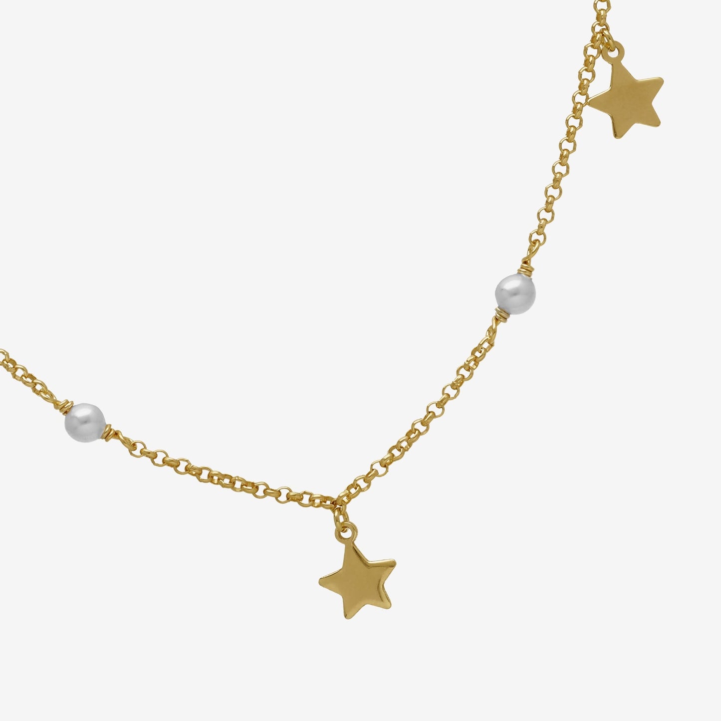 Sterling Silver Short necklace star crystal from Empire