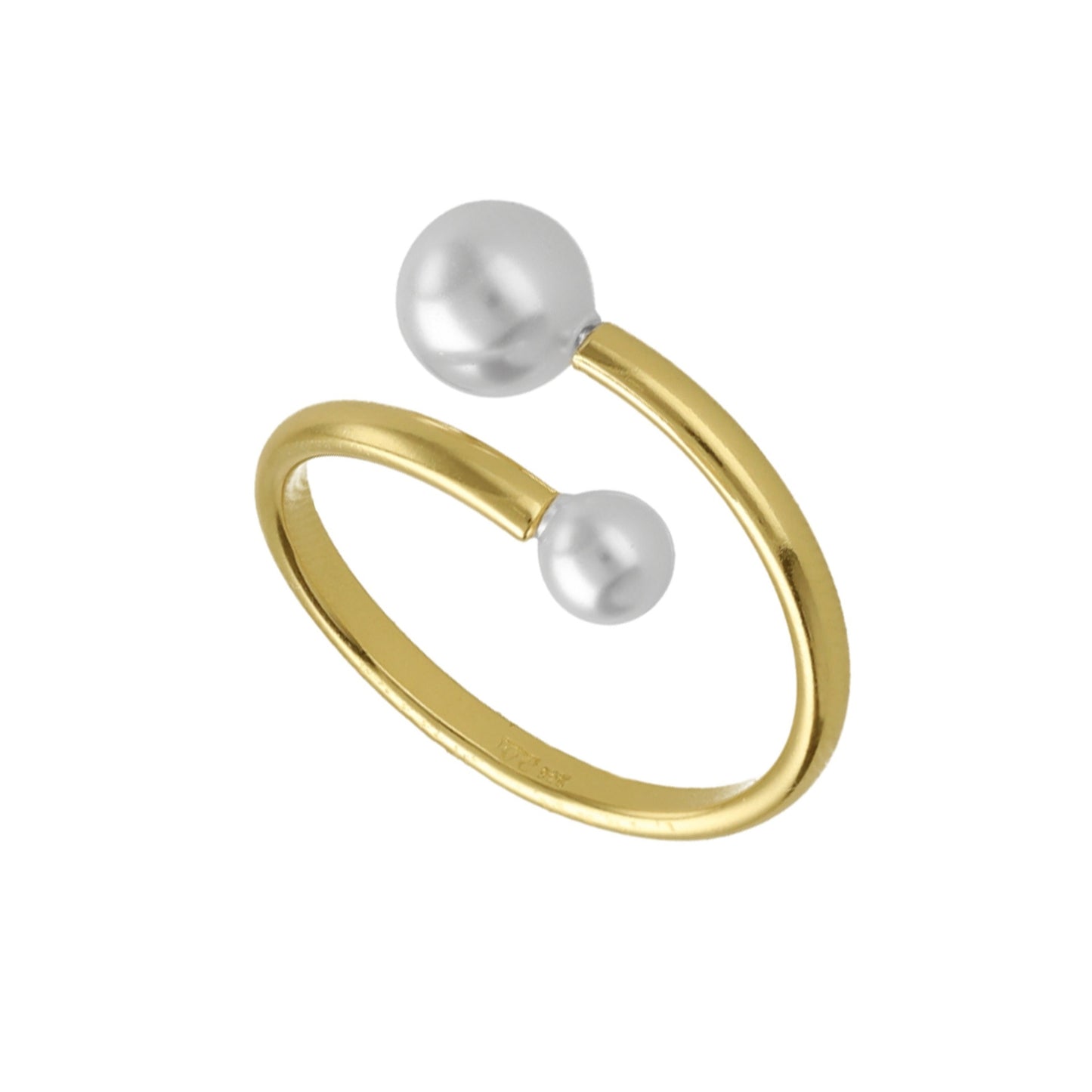 Sterling Silver Adjustable ring pearl from Mother