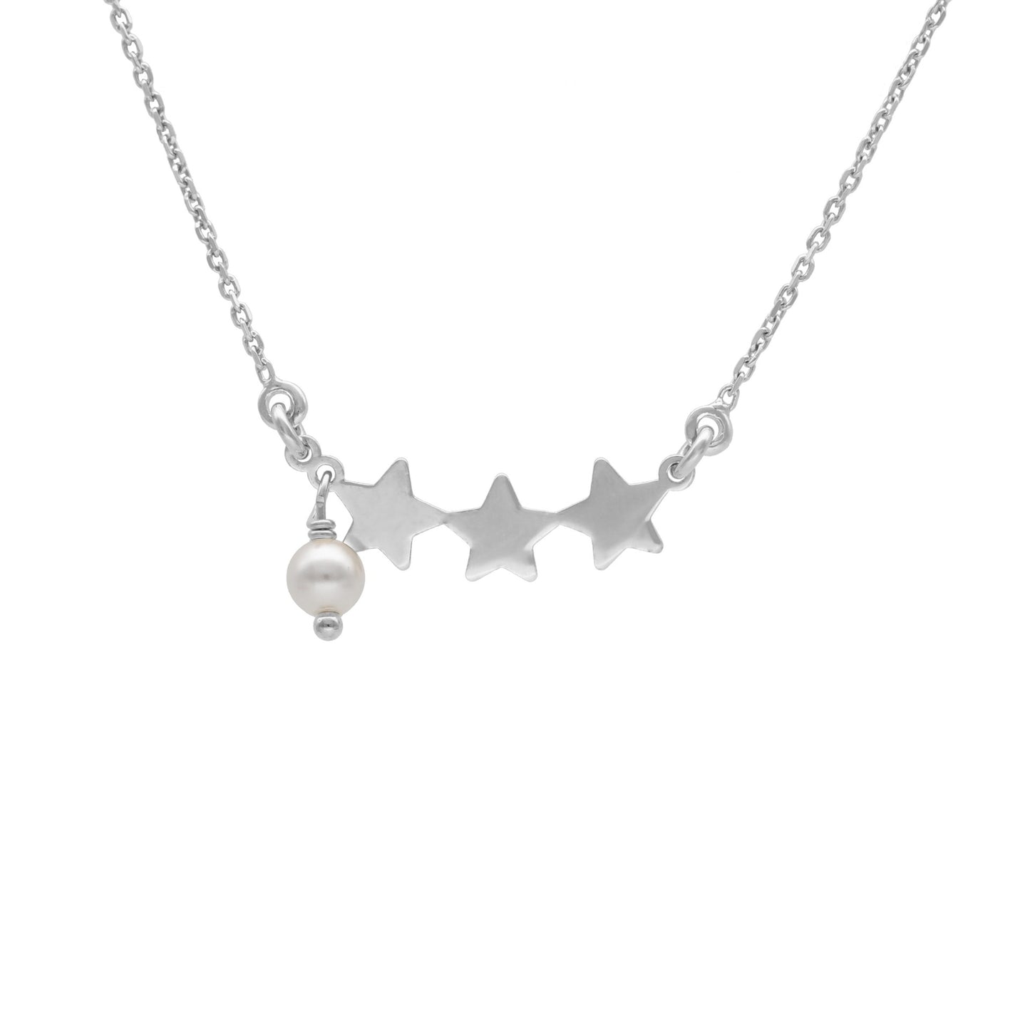 Sterling Silver Short necklace star crystal from Vera