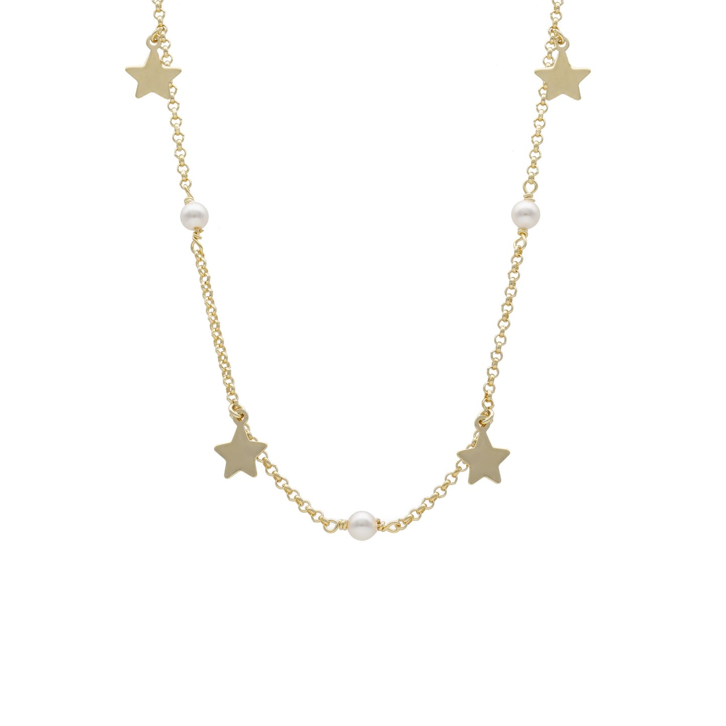 Sterling Silver Long necklace star from Vera