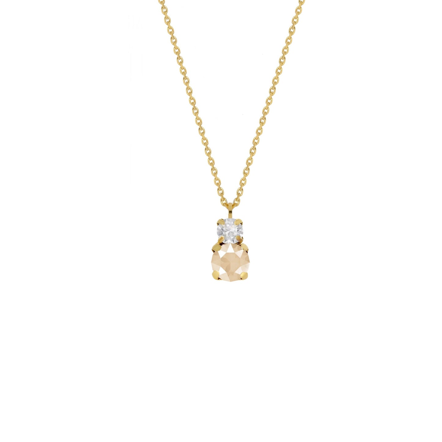 Gold plated Sterling Silver Short necklace crystal from Jasmine