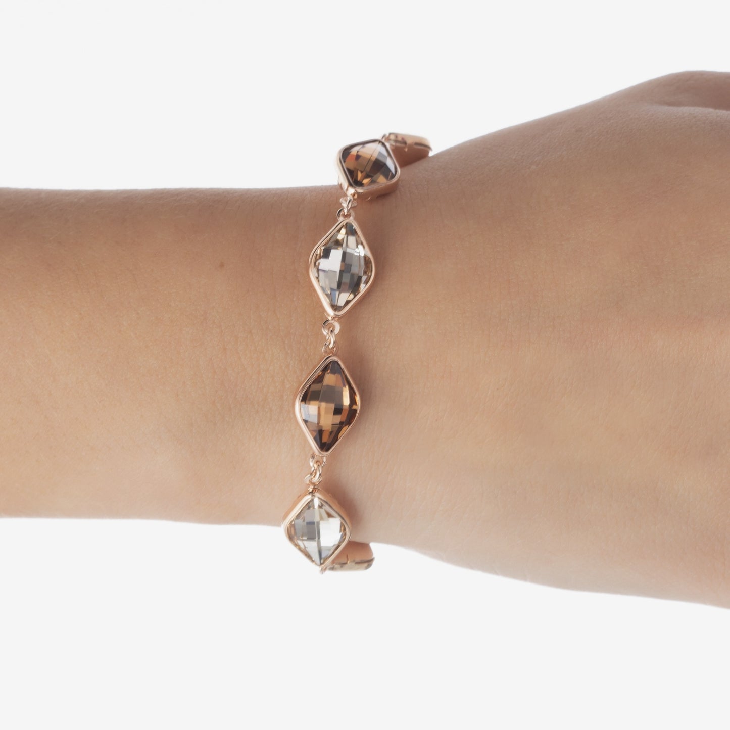 Rose Gold plated Sterling Silver Bracelet crystal from Classic