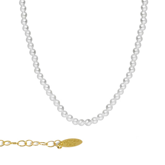 Gold plated Sterling Silver Short necklace crystal from Paradise