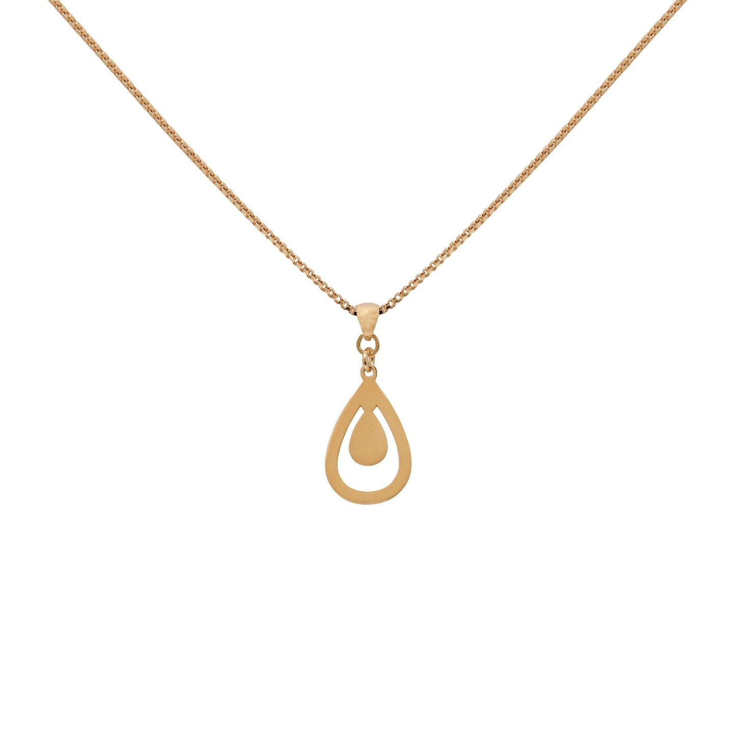 Gold plated Sterling Silver Short necklace drop from Elementary