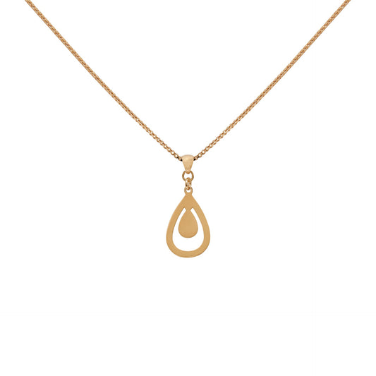 Gold plated Sterling Silver Short necklace drop from Elementary