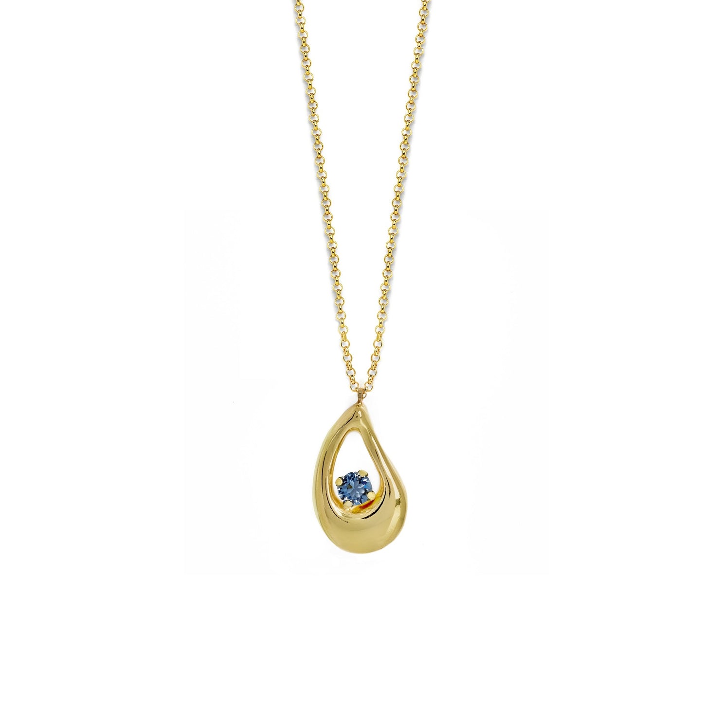 Gold plated Sterling Silver Short necklace crystal from Sunset