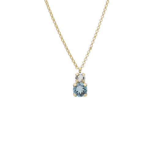 Gold plated Sterling Silver Short necklace crystal from Jasmine