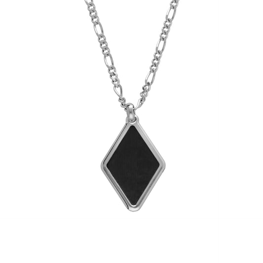 Rhodium Plated Sterling Silver Long necklace luck from Ares