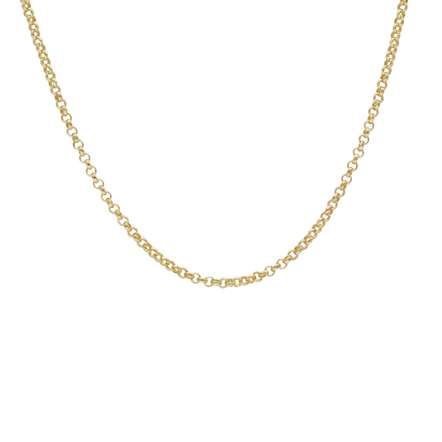 Gold plated Sterling Silver Rolo Chain