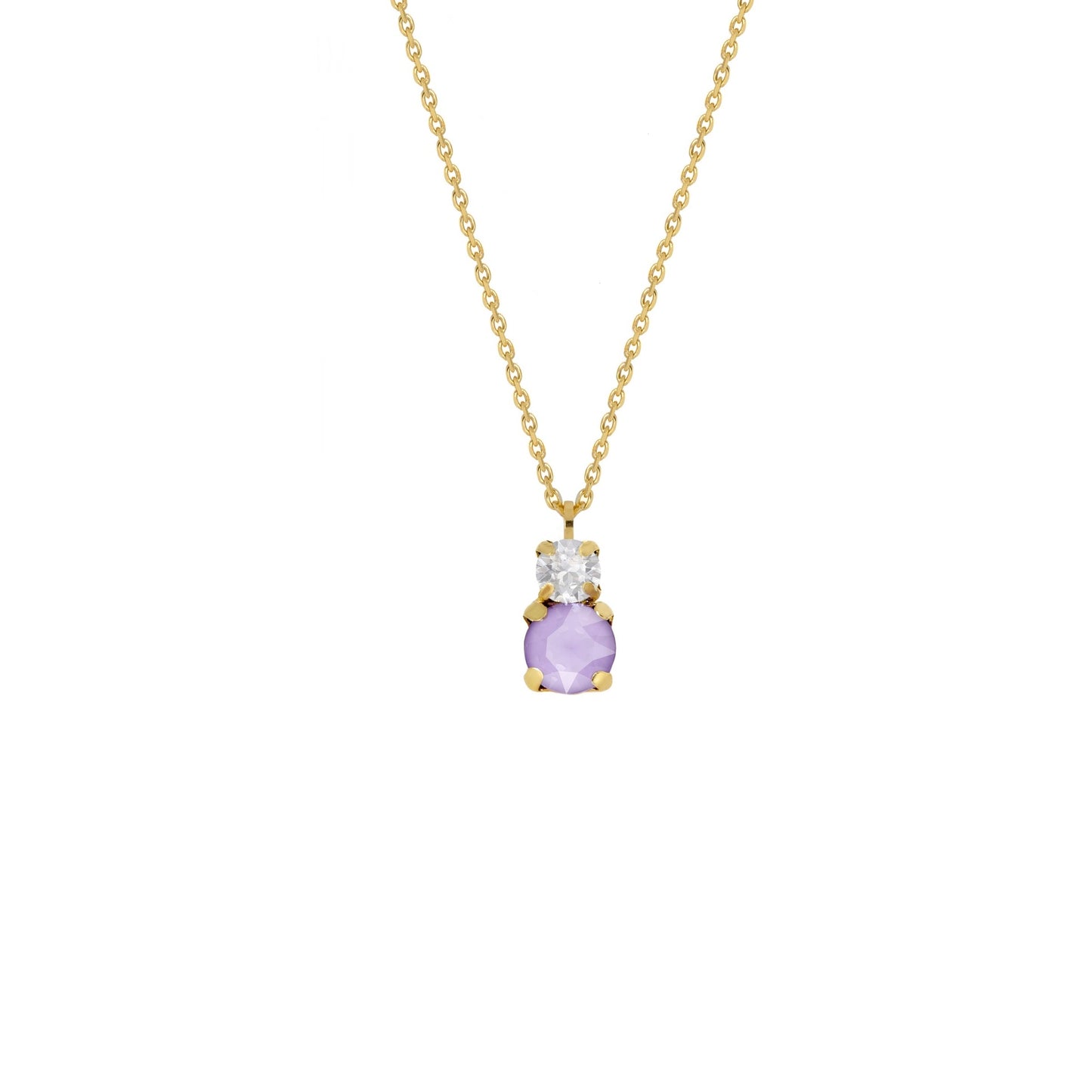 Gold plated Sterling Silver Short necklace crystal from Jasmine