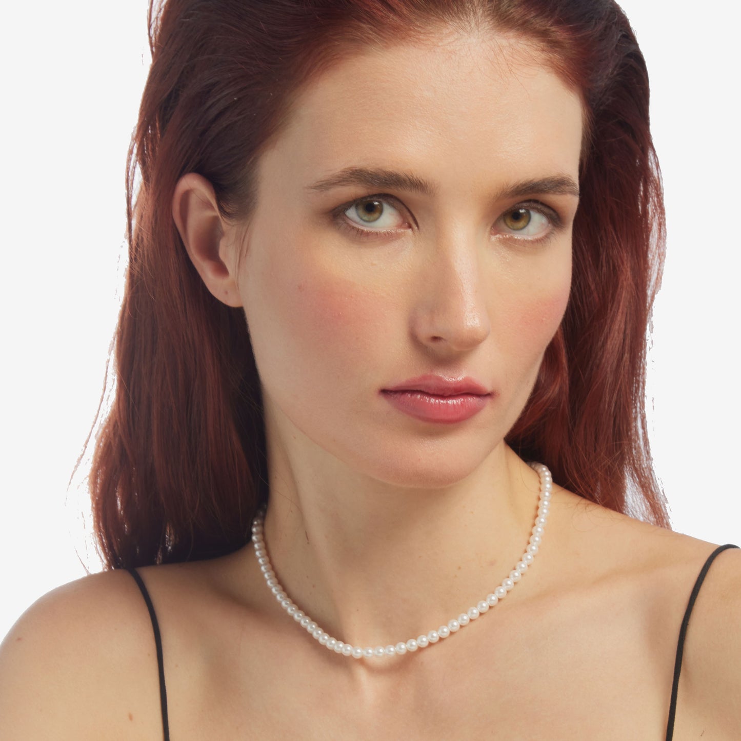 Short necklace with pearl in silver from Aurore